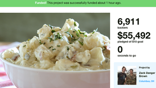Potato Salad Kickstarter Beats Funding Goal by Over <em>500,000 Percent</em>